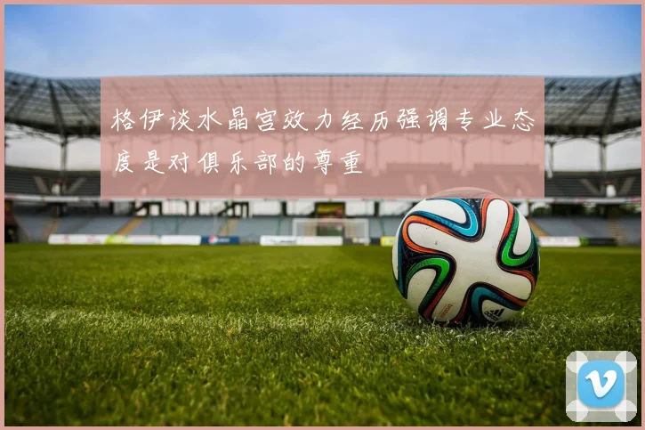 格伊谈水晶宫效力经历强调专业态度是对俱乐部的尊重
